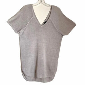 Club Monaco Knit Linen Blend Tunic Top Sweater
